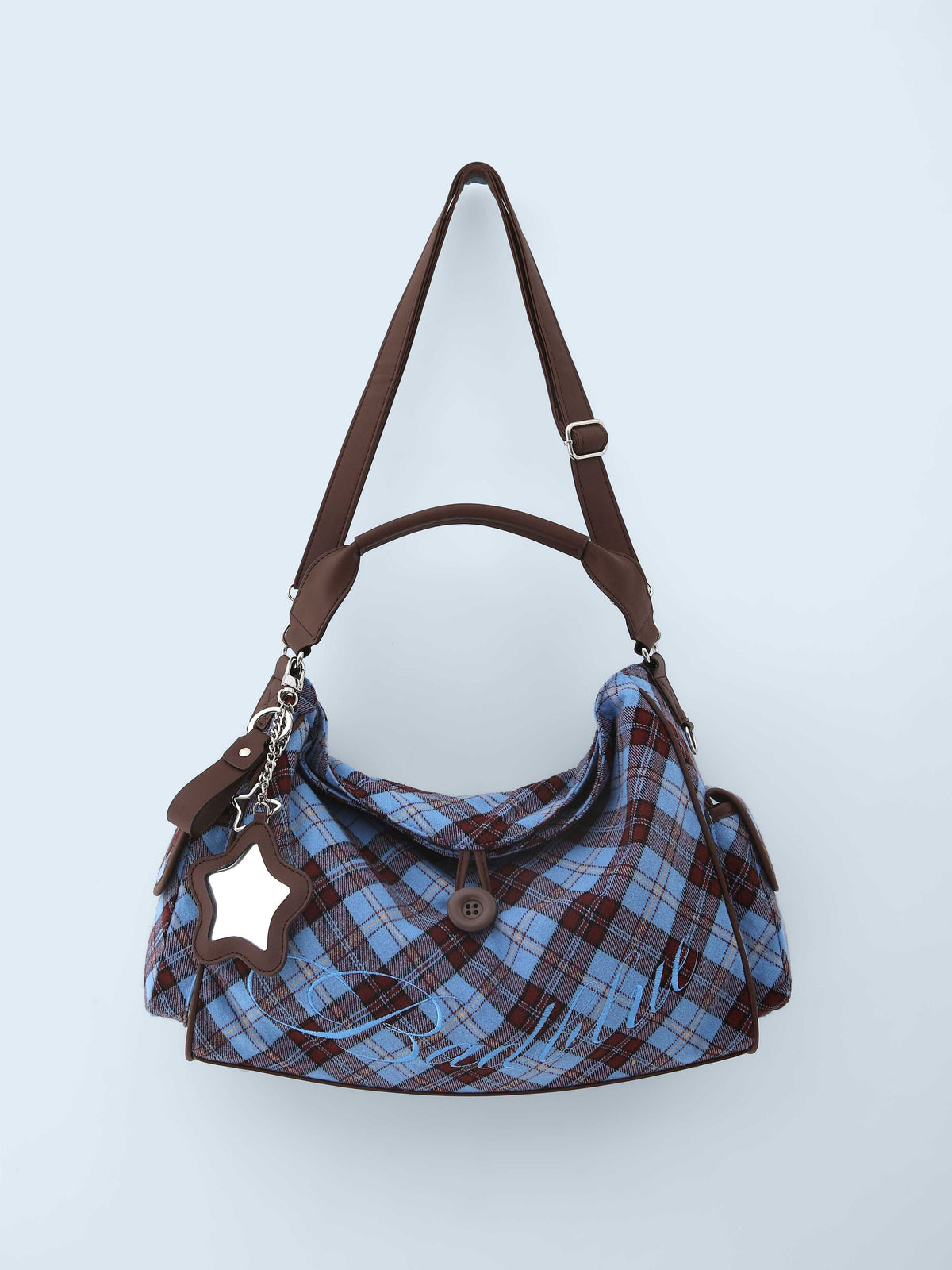 BadBlue - Sky Berry Check Pillow Bag