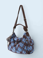 BadBlue - Sky Berry Check Pillow Bag