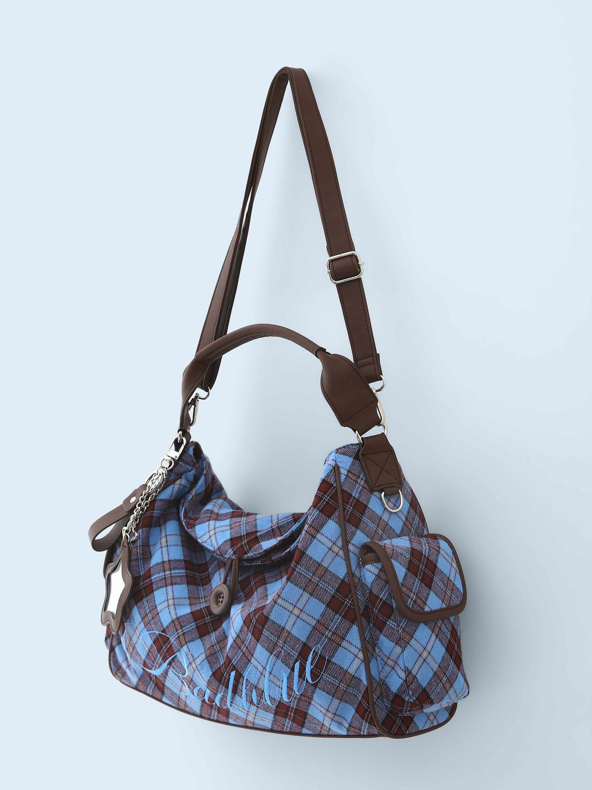 BadBlue - Sky Berry Check Pillow Bag