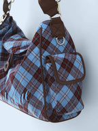 BadBlue - Sky Berry Check Pillow Bag