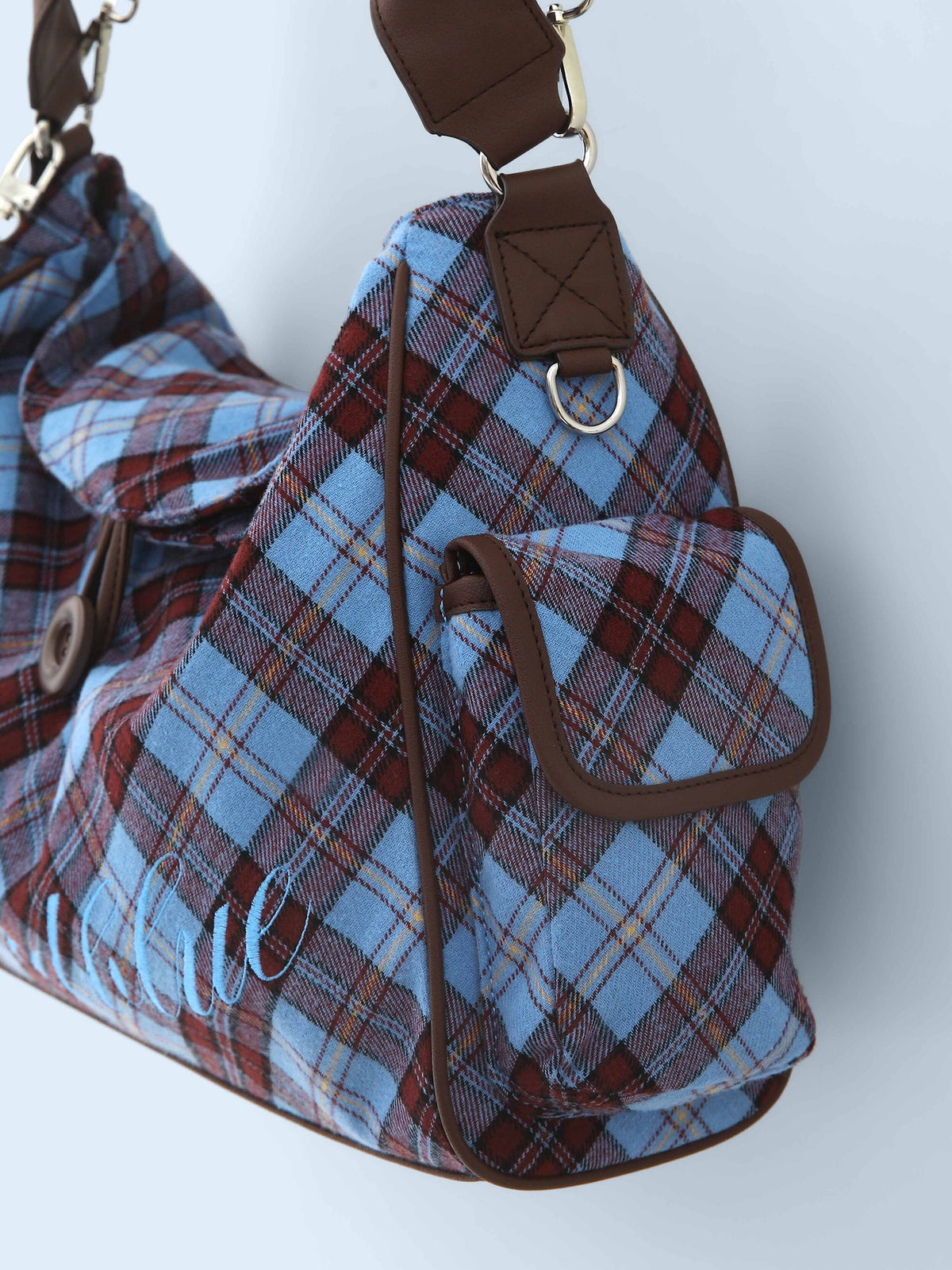 BadBlue - Sky Berry Check Pillow Bag