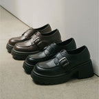 CHAAKAN - Hearts Chunky Platform Loafers (2 Colors)