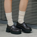 CHAAKAN - Hearts Chunky Platform Loafers (2 Colors)