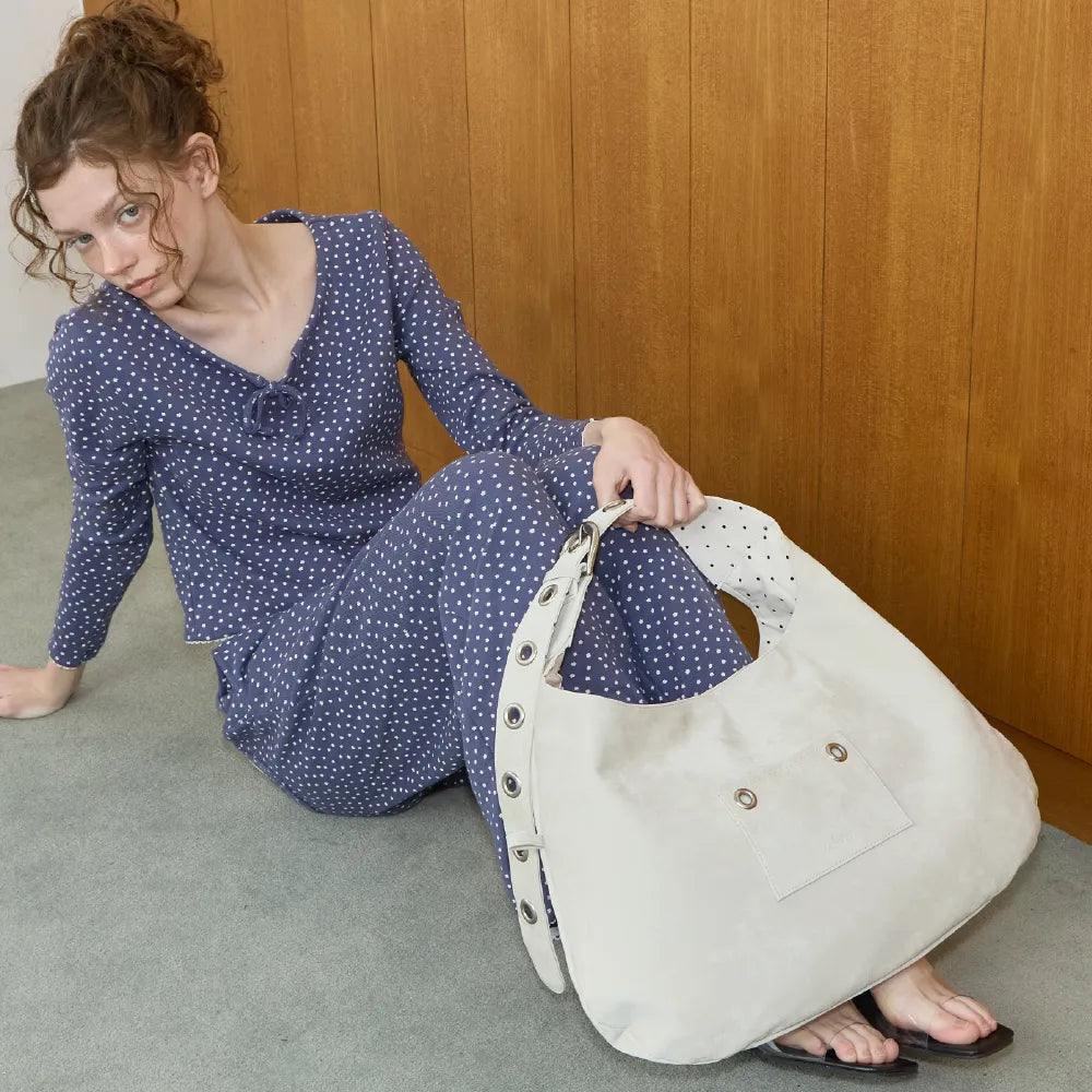 LETERIE - BUCKLE REVERSIBLE SHOULDER BAG