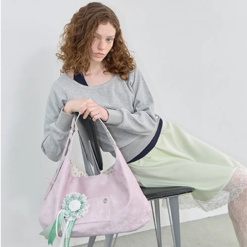 LETERIE - BUCKLE REVERSIBLE SHOULDER BAG