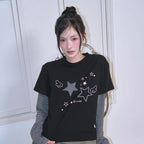 THE GREEN LAB - Star Patch Layered Top
