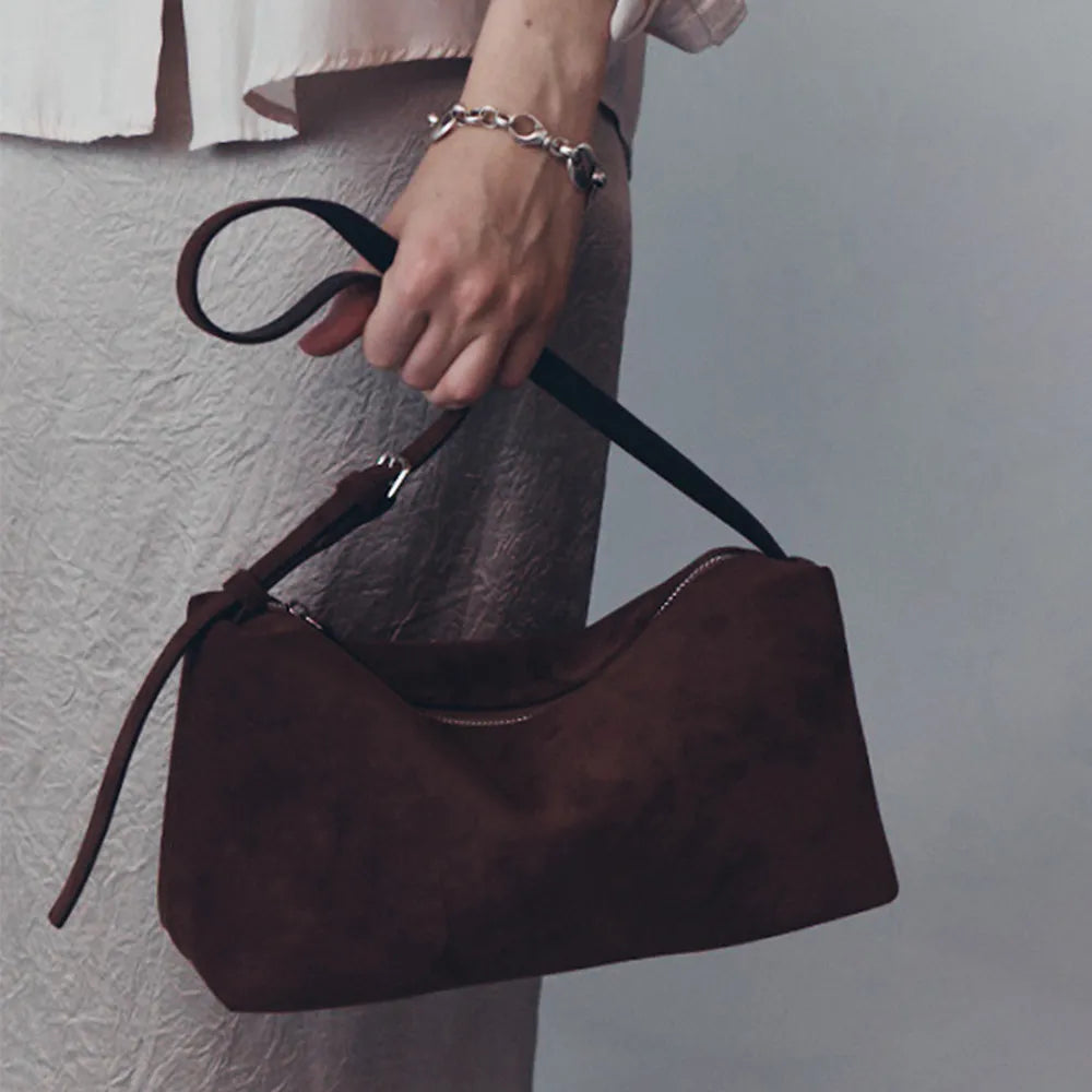 OVHEE - Minu Suede Shoulder Bag (3 Colors)