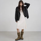 CHAAKAN - Lupin Two-Way Buckle Long Boots (3 Colors)