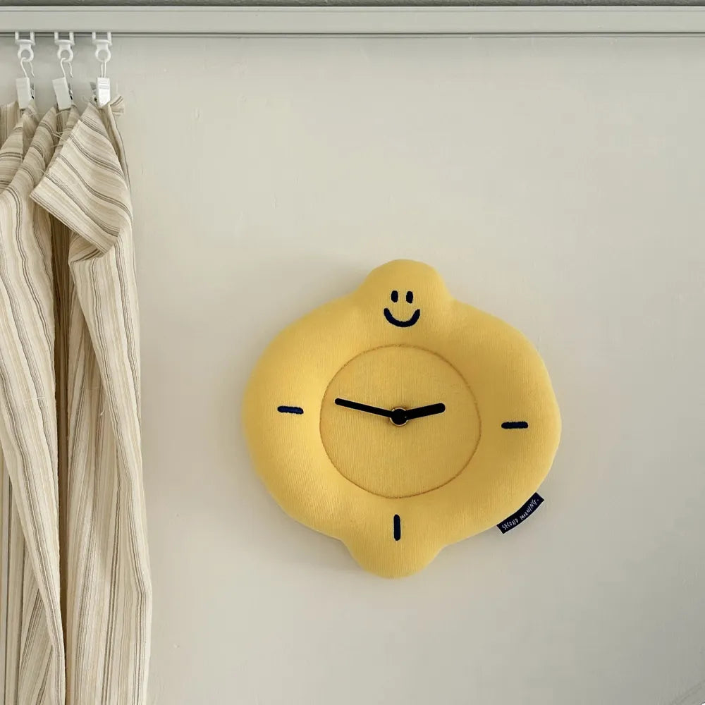 secondmorning - Lemony Fabric Clock