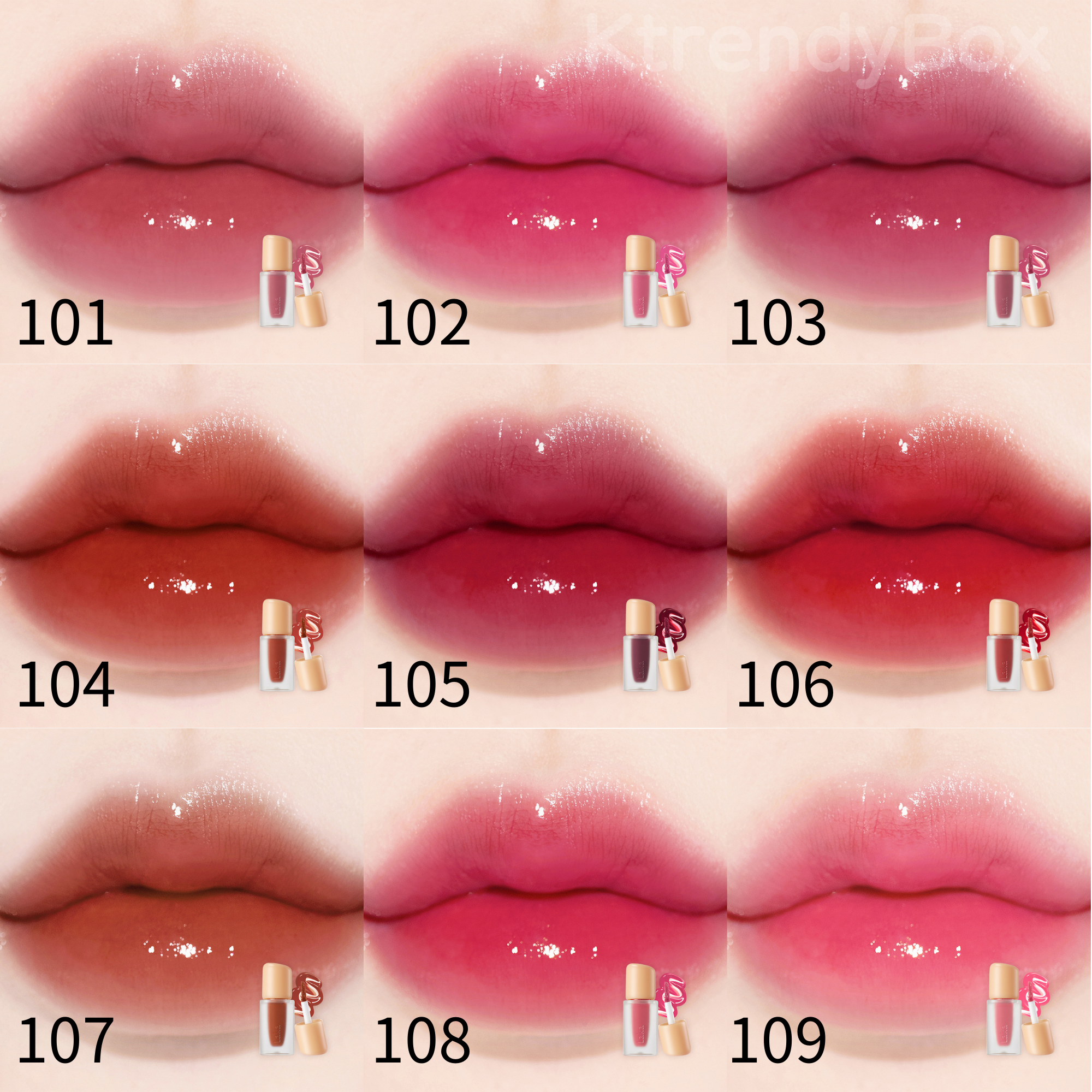 Laka - 迷你果汁鏡面唇釉 1.9g 50色選擇