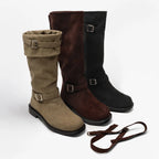 CHAAKAN - Lupin Two-Way Buckle Long Boots (3 Colors)