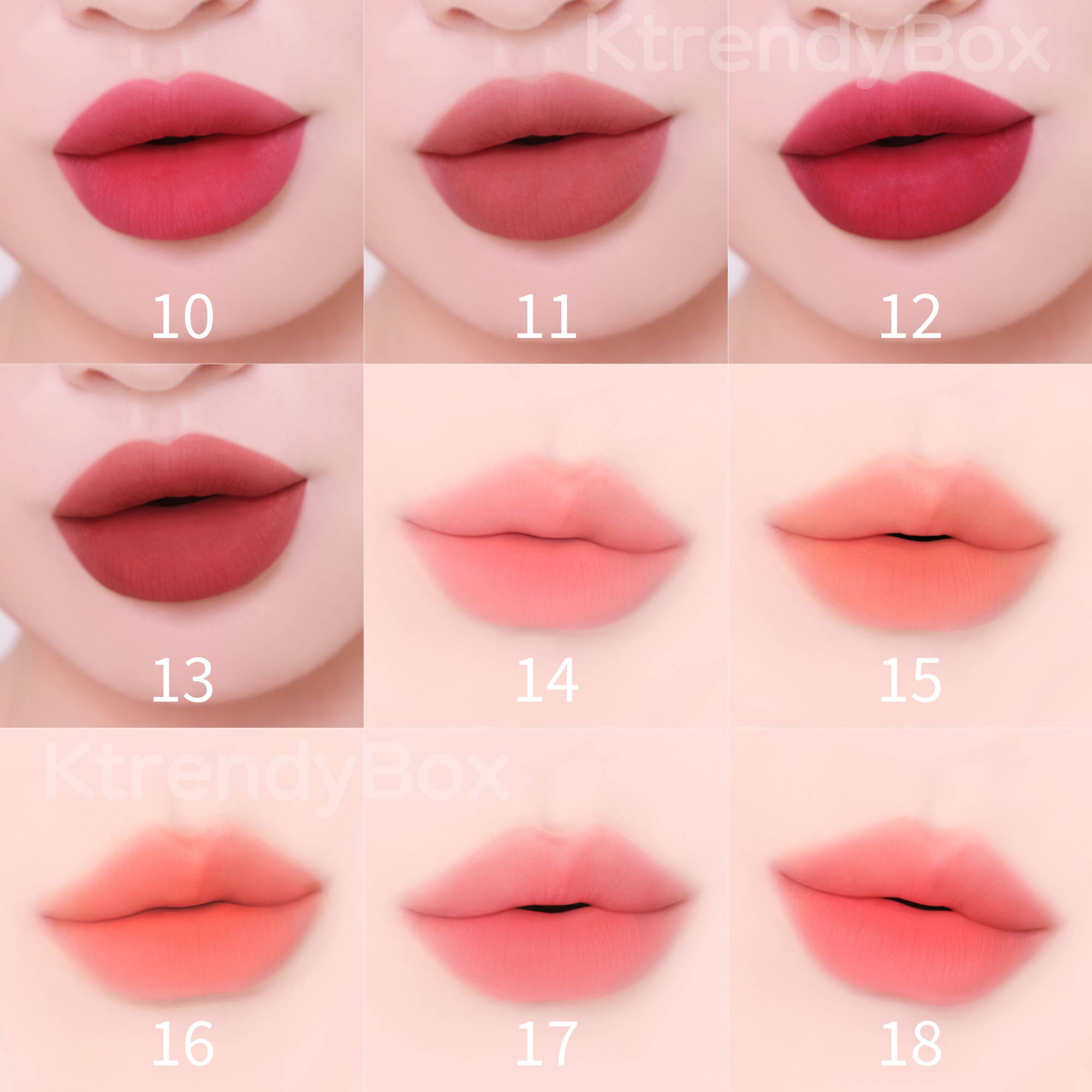 Colorgram - 裸感霧面唇釉 18色選擇