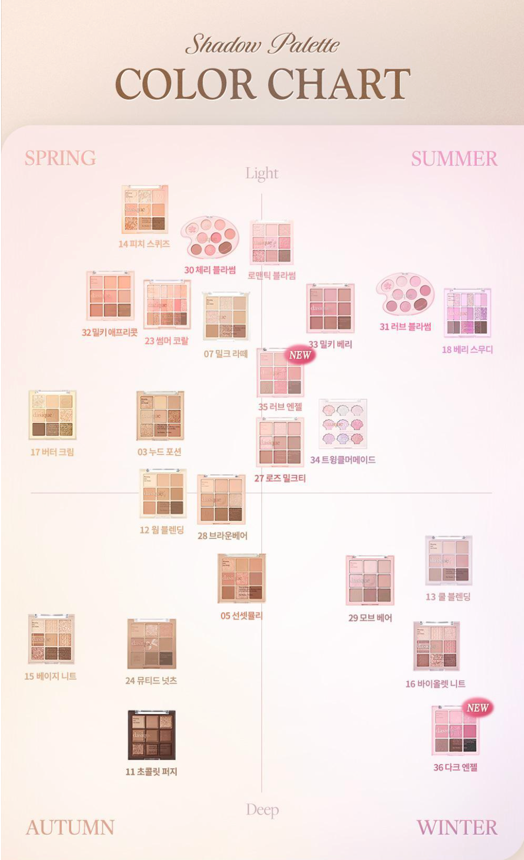 dasique - Shadow Palette 9色眼影盤 19色選擇