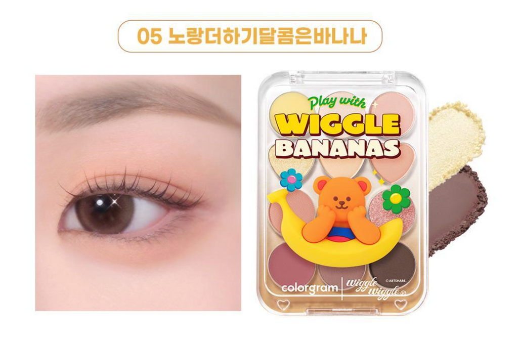 [Colorgram x Wiggle wiggle] colorgram Pin Point Eyeshadow Palette 12色心心計算機眼影盤 2色選