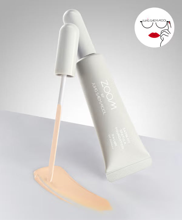 [Daiso] Zoom by Jung Saem Mool - Satin Fit Spatula Foundation 緞光貼服刮刀粉底液 25ml (霧面/水光)