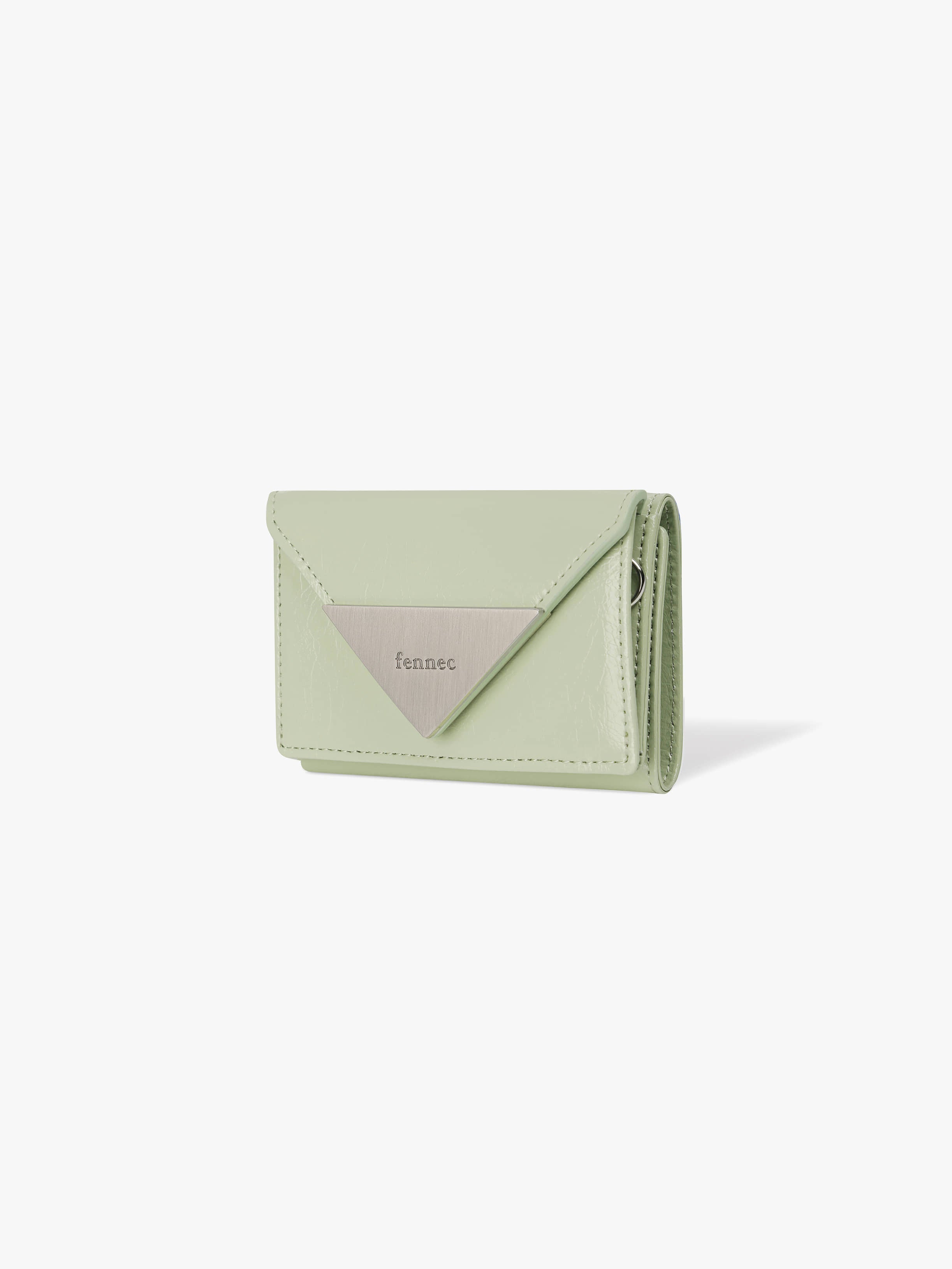 Fennec - CRINKLE TRIANGLE TRIPLE WALLET PISTACHIO
