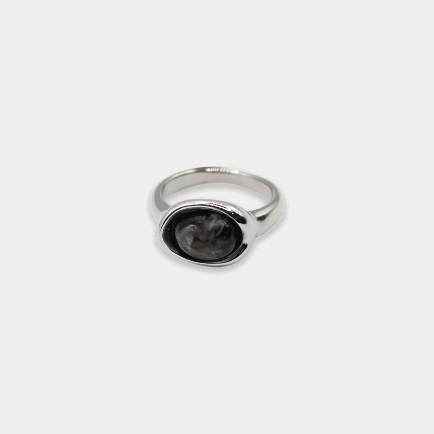 Grumpy Stuff - Marble Bezel Ring