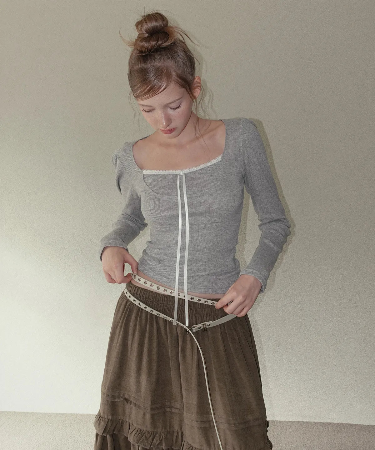 TWEE - Leche Tie Lace T-Shirt (4 Colors)