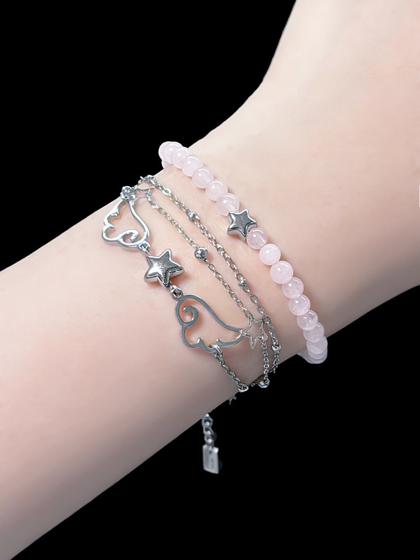 Melting Heart Club - Melting Stone Star Bracelet (7color)