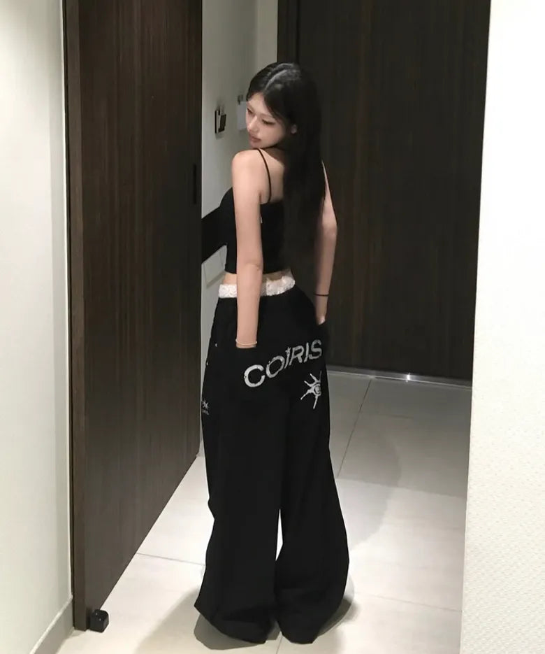 COIRIS - Dren Back Dirty Logo Parachute Cotton Pants (2 Colors)