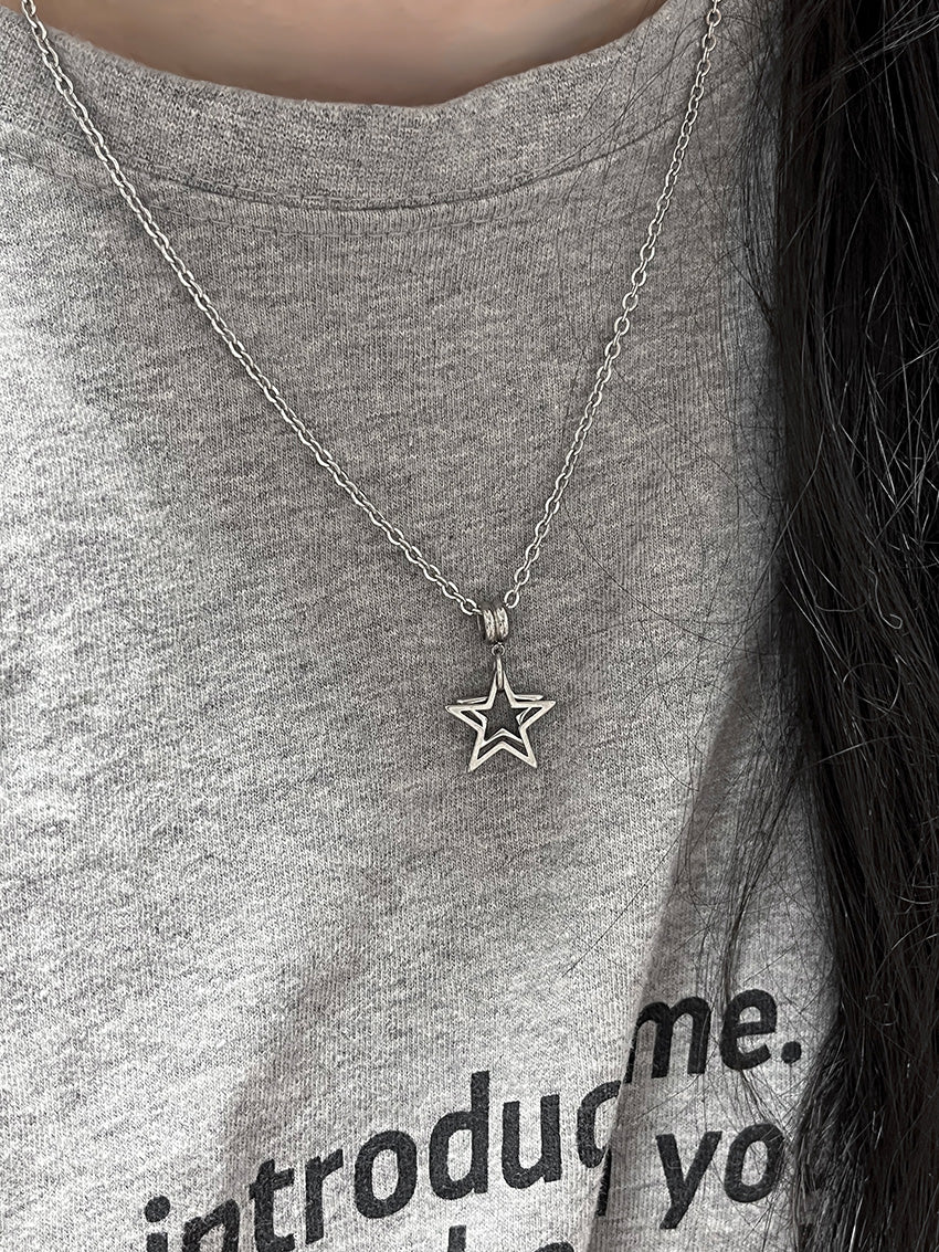 Melting Heart Club - Star in Star Necklace