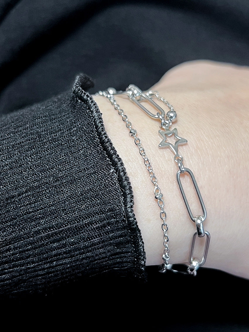 Melting Heart Club - Star Mix Chain Bracelet