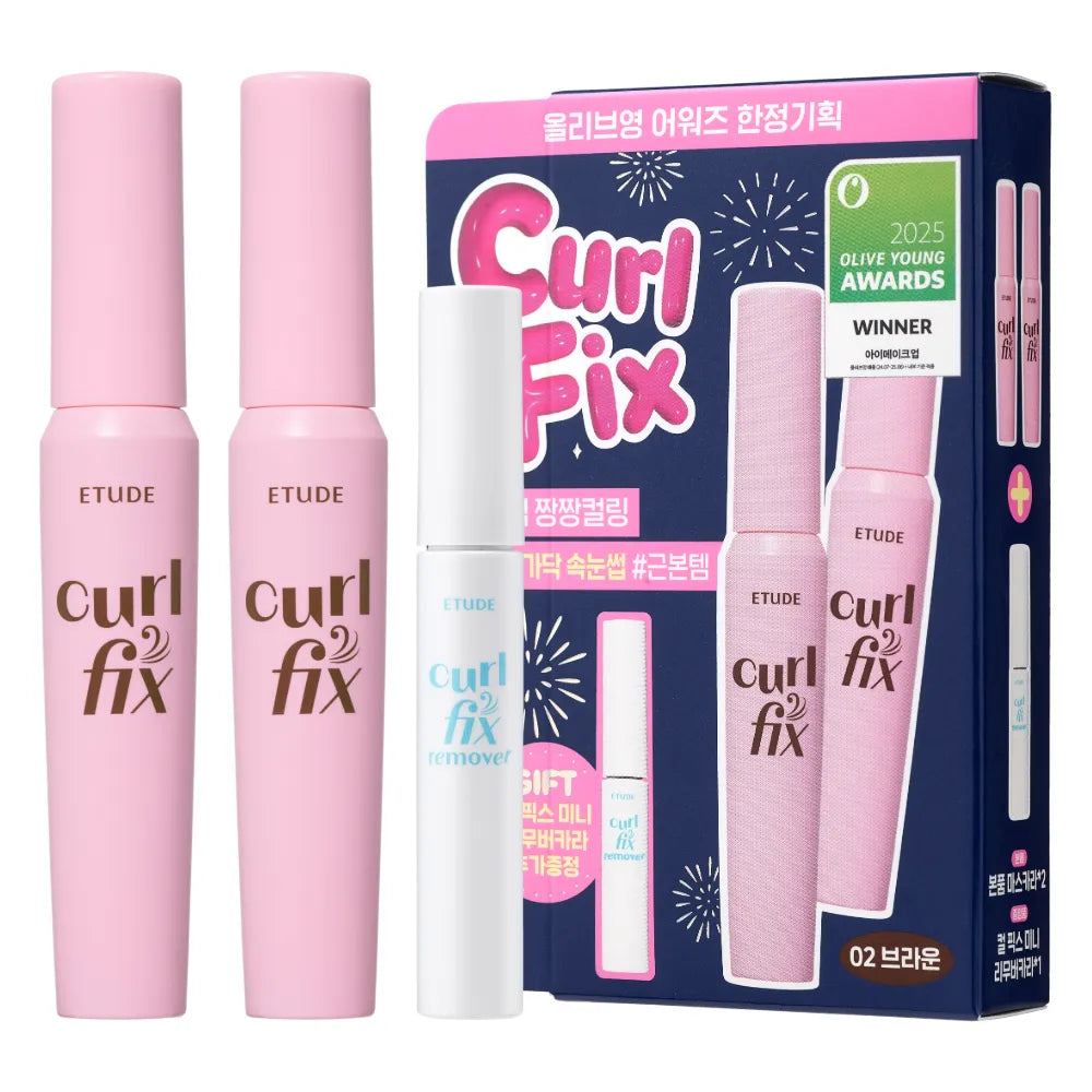 Etude - Curl Fix Mascara 捲翹固定睫毛膏 1+1套裝 8g