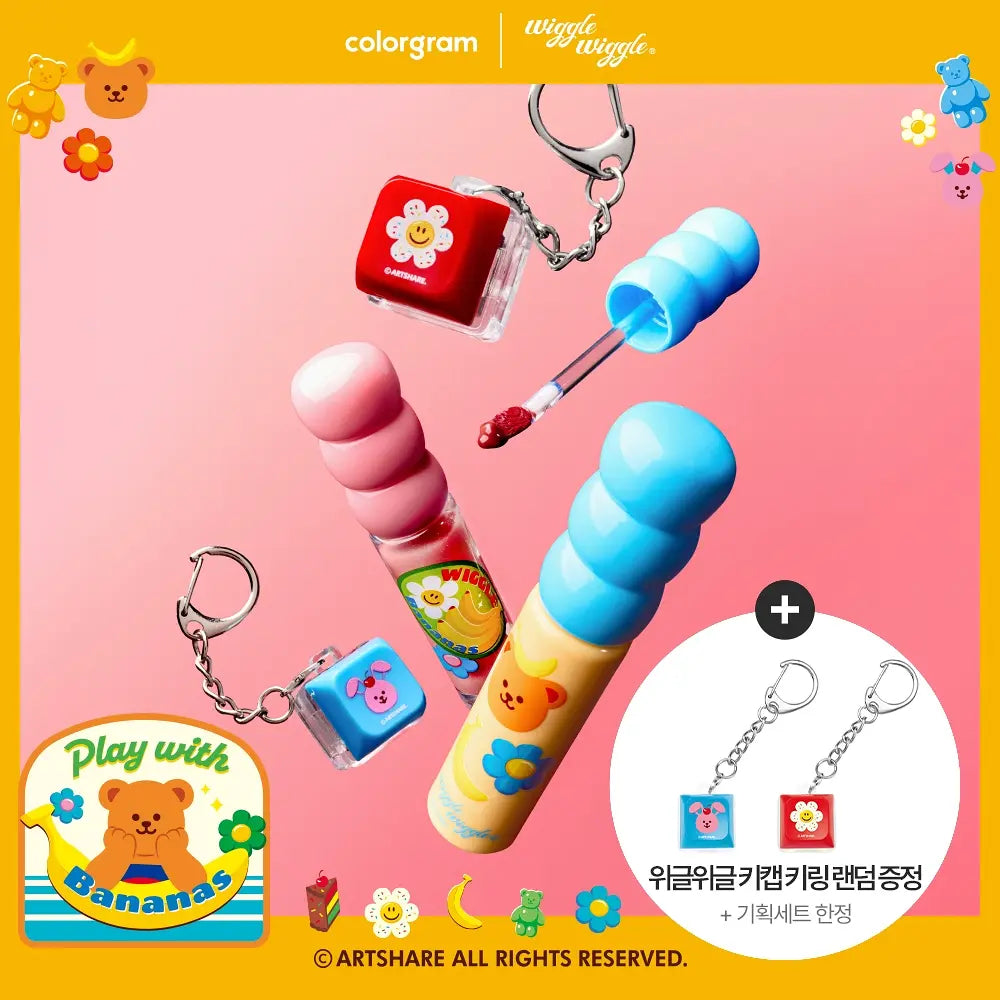 [Colorgram x Wiggle wiggle] Colorgram Fruity Glass Tint 糖葫蘆彈嫩唇釉 (送 Wiggle wiggle 鍵帽鑰匙圈)