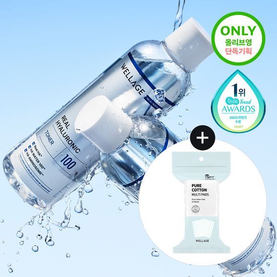 Wellage - Real Hyaluronic 100 保濕化妝水 300ml