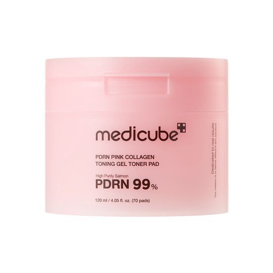Medicube - PDRN 粉色膠原凝膠爽膚棉 70片 (贈10片）