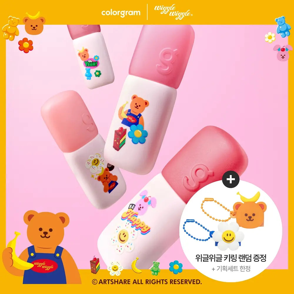 [Colorgram x Wiggle wiggle] colorgram Nude Blur Tint 裸感霧面唇釉 4色選 （送Wiggle Wiggle 矽膠帽鑰匙圈）