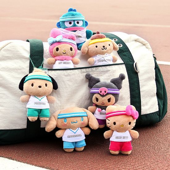 [Olive Young x Sanrio Cutie Run 系列] 運動風公仔掛件