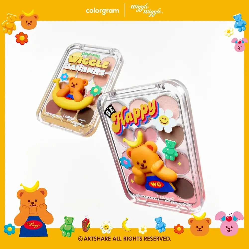 [Colorgram x Wiggle wiggle] colorgram Pin Point Eyeshadow Palette 12色心心計算機眼影盤 2色選