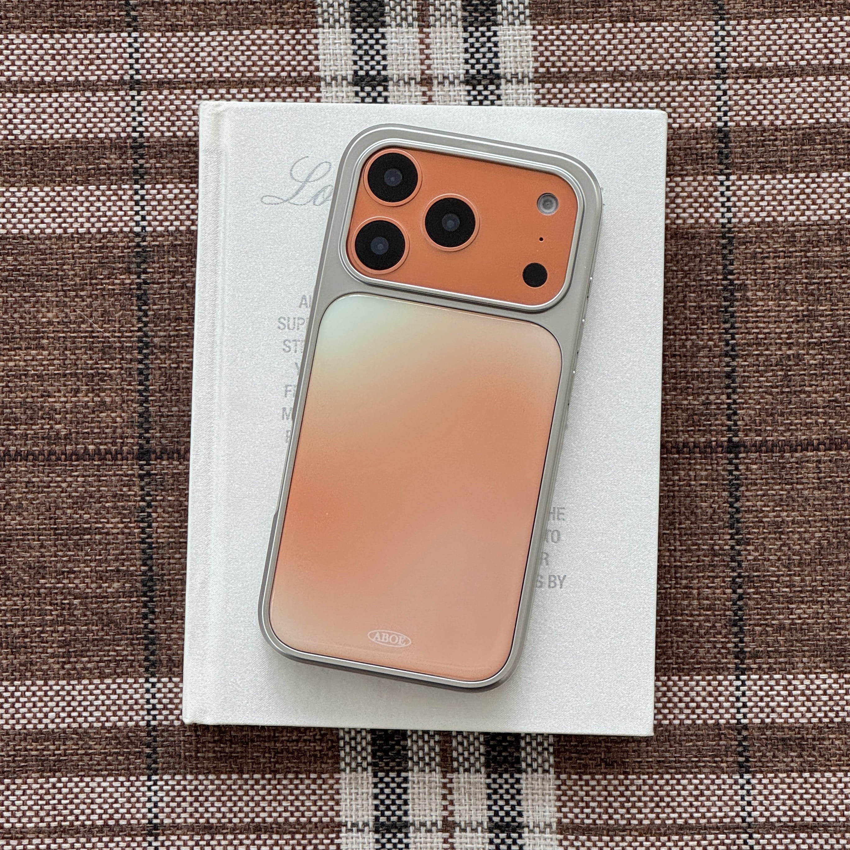 ABOE - AUTUMN ORANGE BLUR Silver Epoxy