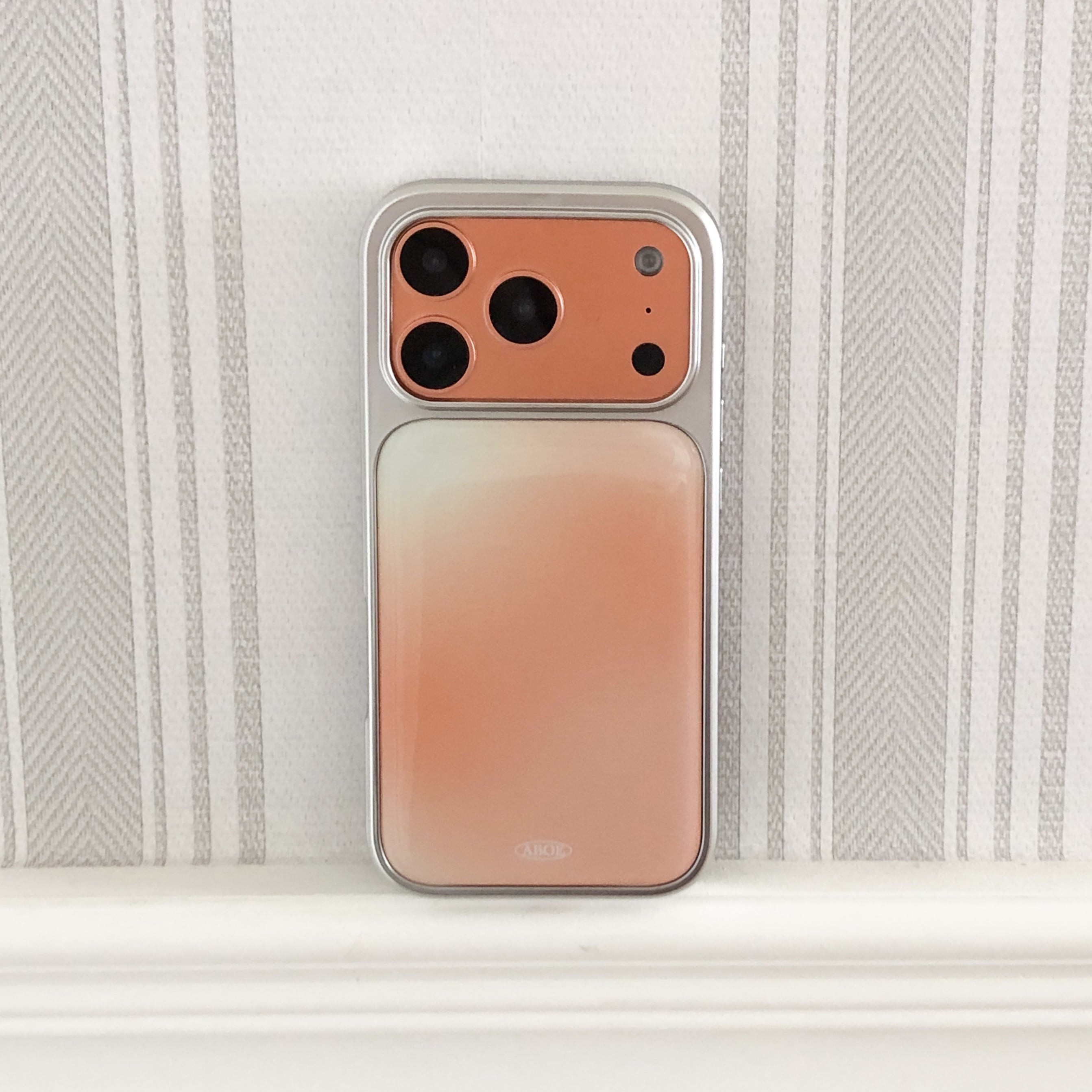 ABOE - AUTUMN ORANGE BLUR Silver Epoxy