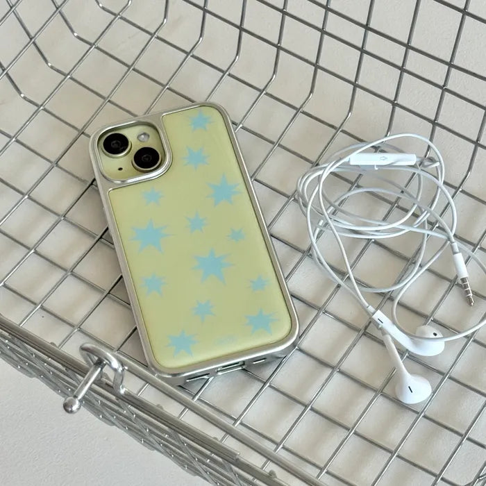 ABOE - LEMON SPARKLING Silver Epoxy Phone Case