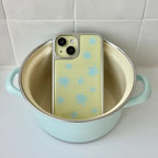 ABOE - LEMON SPARKLING Silver Epoxy Phone Case