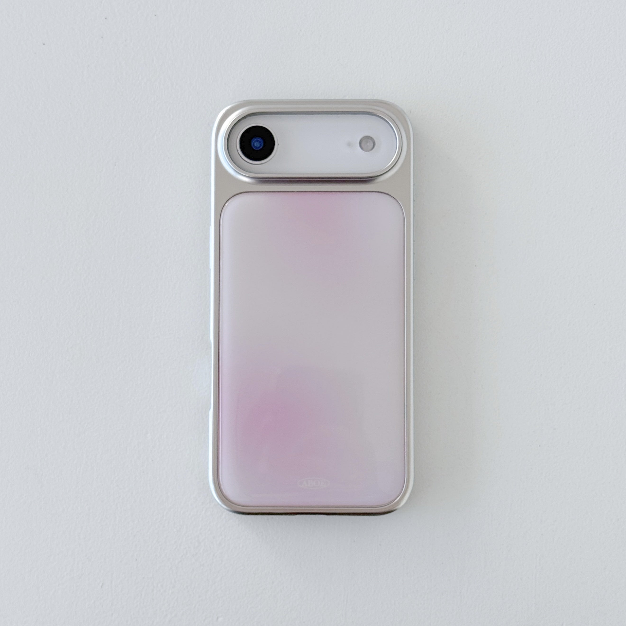 ABOE - PINK BLUR Silver Epoxy Phone Case