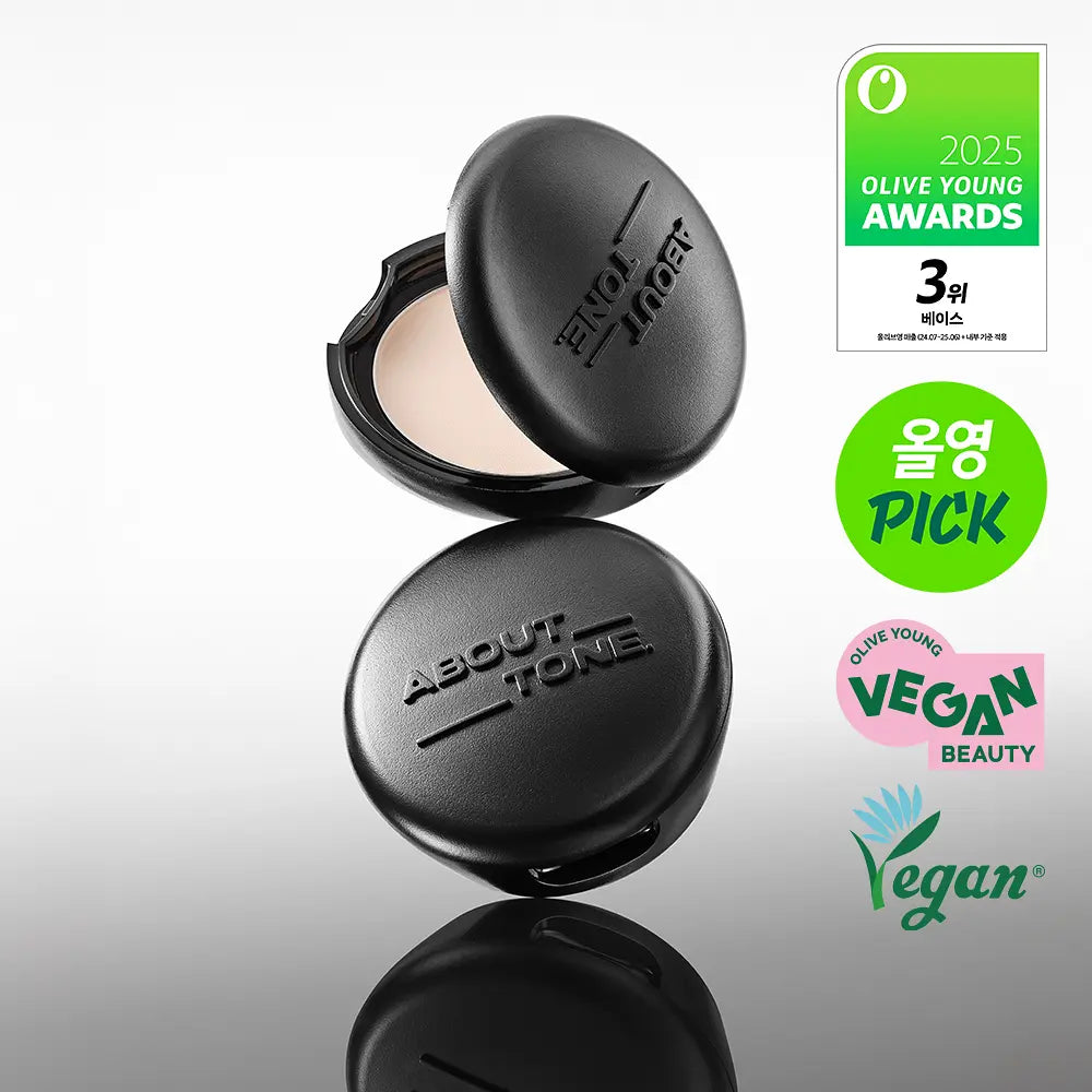 ABOUT TONE - Blur Powder Pact 柔霧磨皮有色粉餅 9g 6色選