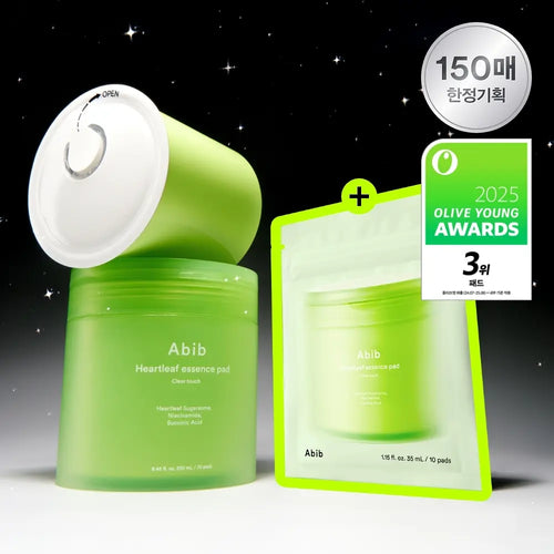Abib - Heartleaf Essence Pad Clear Touch 魚腥草淨膚舒緩棉片 140片