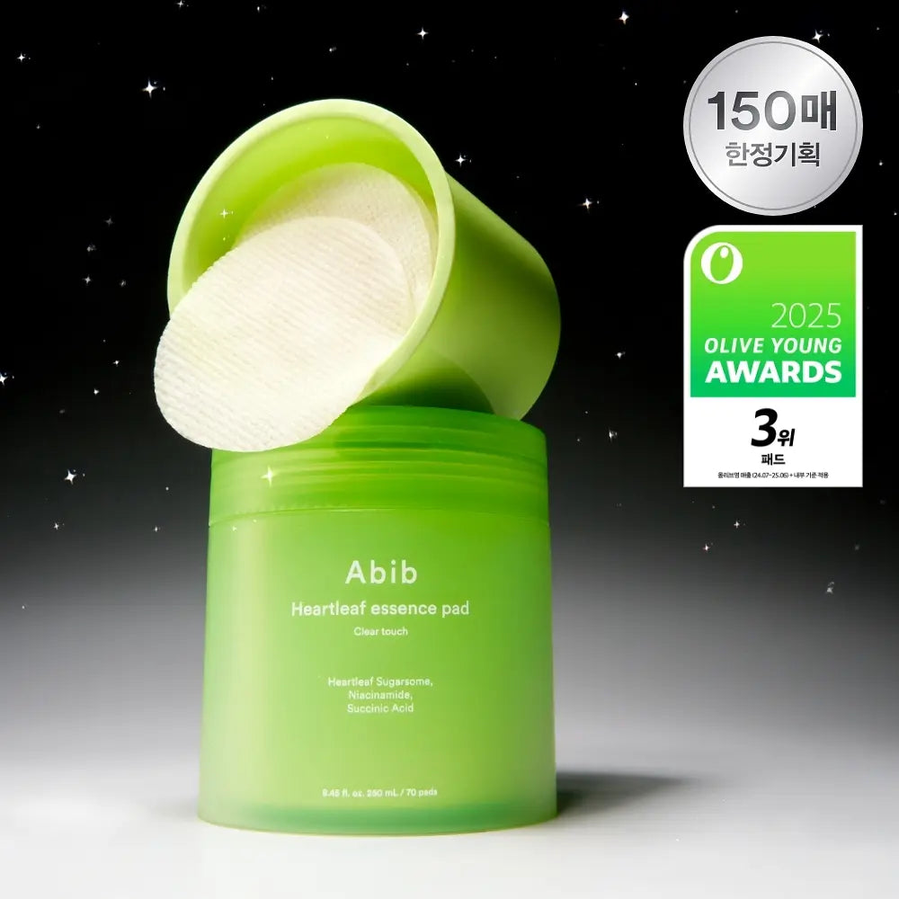 Abib - Heartleaf Essence Pad Clear Touch 魚腥草淨膚舒緩棉片 140片