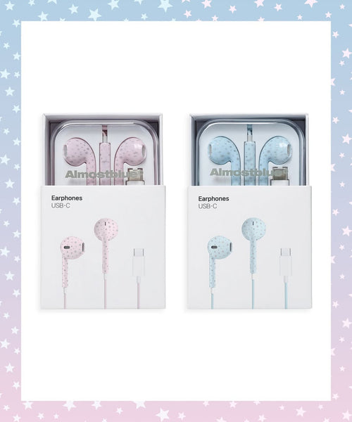 Almost Blue - SNOW EARPHONES (Lightning (8-pin), C-Type)