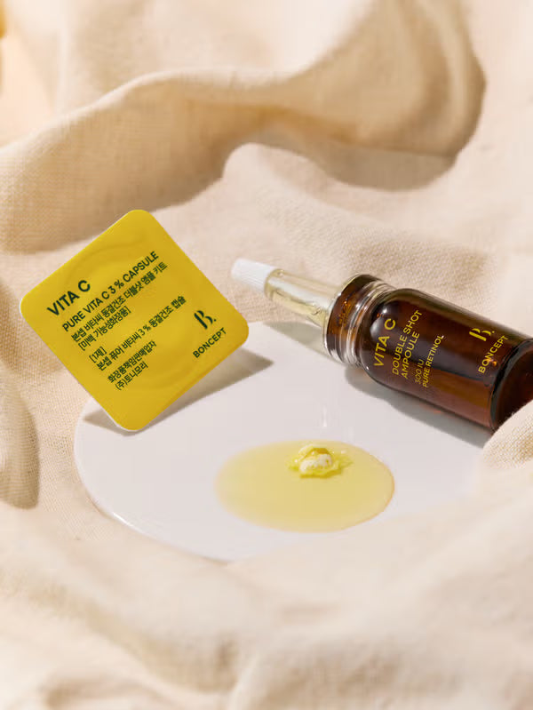 [Daiso] BONCEPT - Vita C Freeze-Dried Double Shot Ampoule Kit 維他命C淡斑美白精華套裝