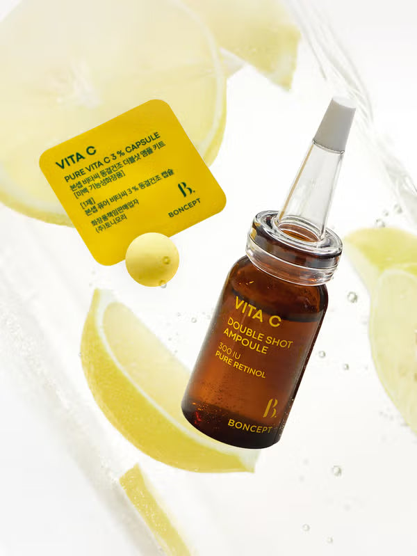 [Daiso] BONCEPT - Vita C Freeze-Dried Double Shot Ampoule Kit 維他命C淡斑美白精華套裝