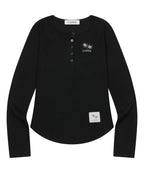 COIRIS - Arina Button Long Sellve T (4 Colors)
