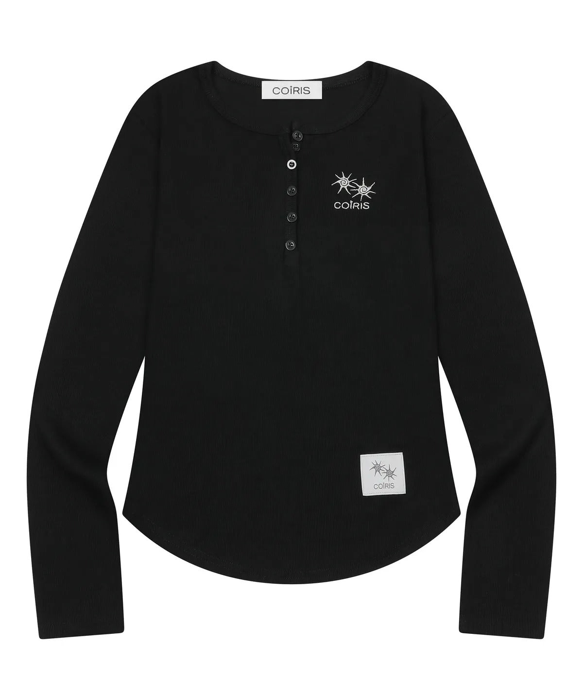 COIRIS - Arina Button Long Sellve T (4 Colors)
