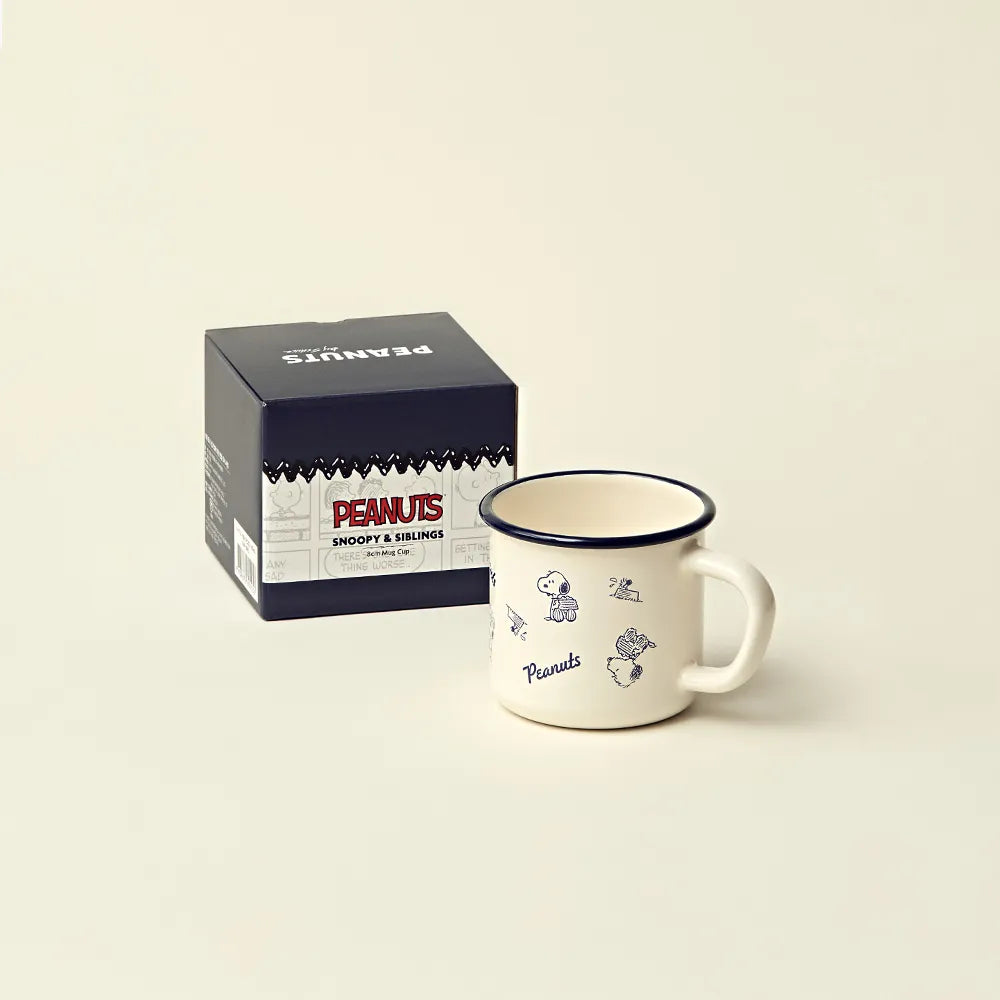 EJIRY x Snoopy & Brothers - 復古琺瑯水杯 (8cm)