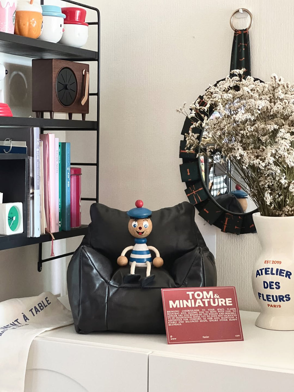 FLASIER Tom Miniature - Beanbag Sofa Cushion 迷你功能性皮革豆袋靠枕 7 COLORS