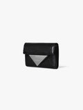 Fennce - CRINKLE TRIANGLE DOCO WALLET BLACK