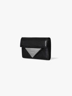 Fennce - CRINKLE TRIANGLE DOCO WALLET BLACK